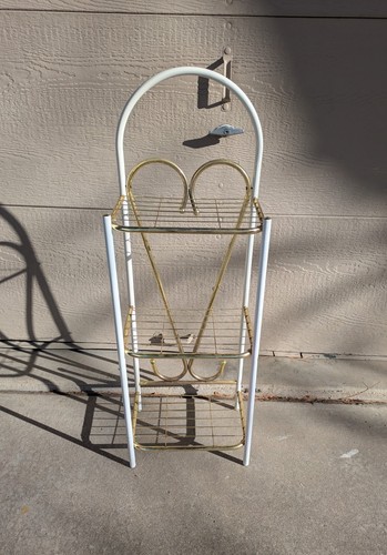 Vintage white gold metal - white,